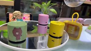 EWA A128 Cartoon Mini LINE FRIENDS Co branded IPX7 Waterproof Portable Bluetooth Speaker Birthday Gift Mobile Computer Speaker