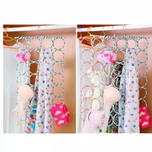 HANGER JILBAB GANTUNG 28 LUBANG - RAK GANTUNG HIJAB 28 RING