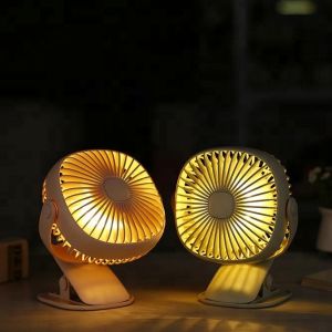 Zaiwan พัดลม USB พกพาแบบชาร์จไฟได้พัดลมตั้งพื้นพัดลม2000MAh แบตเตอรี่ในตัว