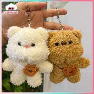 Skinye [Ready Stock] Kawayi Cute 1PC Girl Birthday Gift Plush Little Bear Backpack Pendant Cute Bear Toy Cartoon Animal Stuffed Doll Keychain