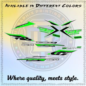 AEROX 155 V2 STOCK DECALS 2023 - PREMIUM LAMINATED STICKER