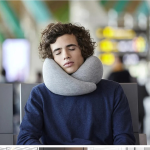 Travel Neck Pillow with Ushape Design Memory Foam for Neck Support