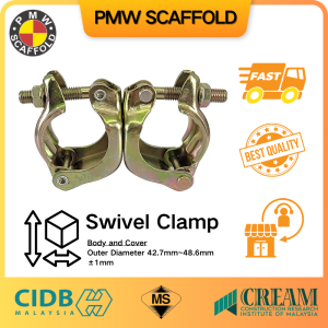 New Unit/Swivel Clamp/Klem Putar/Klem Hidup/回转扣件/Scaffold/Staging/Perancah/CIDB MS 1462-1 & CIS22:2023