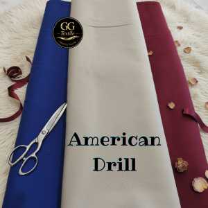 1 Meter Kain American Drill - Bahan Seragam Kantor Kerja Sekolah High Quality