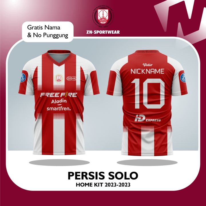 Baju Jersey Persis Solo Home Merah 2023/2024 Terbaru Supporter
