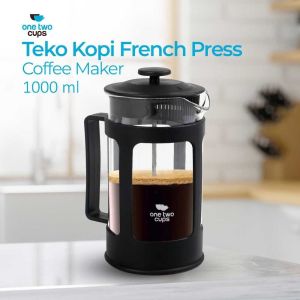 One Two Cups French Press Plunger Coffee Maker Pot - KG73I
