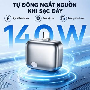 Bộ Tự Ngắt Sạc Type-C Thông Minh 140W | Tự Động Tách Kết Nối Khi Đầy Pin Hỗ Trợ Bảo Vệ Tuổi Thọ Pin