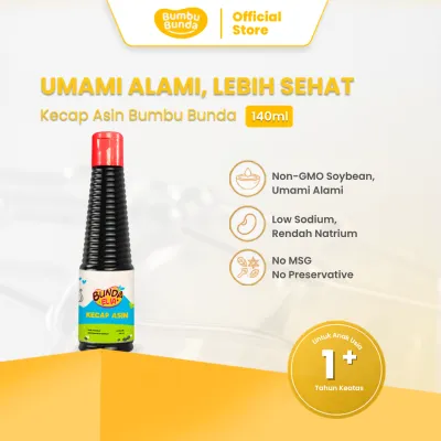Bumbu Bunda Elia Kecap Asin Non MSG / Kecap Asin MPASI / Kecap Asin Anak / Kecap MPASI / Kecap Anak / Kecap Bayi / Kecap Asin Halal