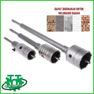 Mata Bor Hole Saw Hollow Core Bit Drill Holesaw Pelubang Bobok Beton Tembok SEMUA UKURAN