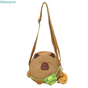 1PC Cartoon Capybara Backpack Cartoon Capybara Capybara Crossbody Bag Gifts School Bag Purse Doll Bag Students Nylon Shoulder Bag Outdoor