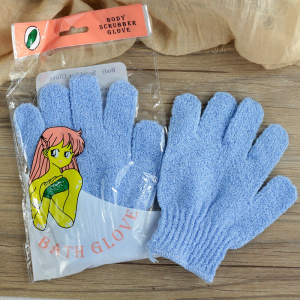 1 Pcs Bath Gloves Exfoliating Wash Gloves for Body and Face Dead Skin Remover Double Sided Bath Scrub Gloves