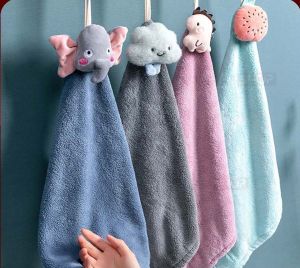 Lap Tangan Gantung Karakter Lucu Premium Bagus Estetik Model Handuk Microfiber Cepat Kering