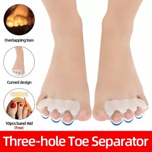 Eooshop สามแยกนิ้ว Orthosis ปรับ Hallux Valgus Orthopedic ความเจ็บปวดบรรเทาตัวแก้ไขซิลิโคนแผ่น H2026