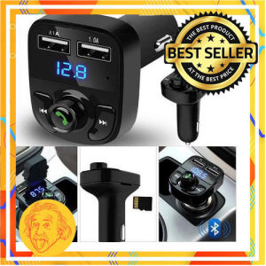 X8 Car Bluetooth FM Modulator Transmitter Cas Mobil Bluetooth Receiver MP3 Dual Port 3.1A By Einstein-Store