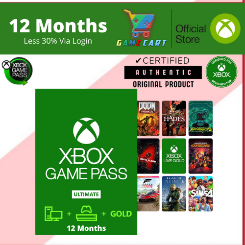 XBOX Game Pass Ultimate 12 months with Gold Live EA Play Digital
