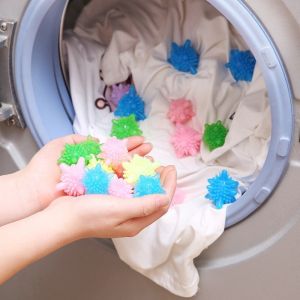 1 TAKE 1 2PCS Reusable Washing Machine Laundry Ball Magic Clothes Dyer Ball P2455