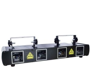 JC Laser Light 4 Lens Disco Light with DMX and Sound-Activated Control for Party / Bar / Club / KTV