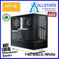 (ALLSTARS : We are Back / DIY Casing PROMO) HYTE Y40 ATX Tower Chassis (Choice of Black/Black : CS-HYTE-Y40-B / Black/White : CS-HYTE-Y40-BW) (Warranty 3years with TechDynamic). 