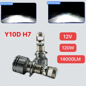 lampu led h7 cahaya putih 120W 7000LM LED Headlight Lampu Mobil Terang / Led H7 2pcs