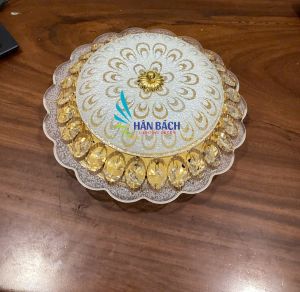 [RẺ - ĐẸP] Đèn ốp trần led pha lê trang trí phòng khách phòng ngủ HÂN BÁCH