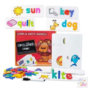Spelling Learning Writing Toys Wooden ABC Alphabet Flash Cards Matching Shape Letter Games Early Learning Montessori Toy for Kids