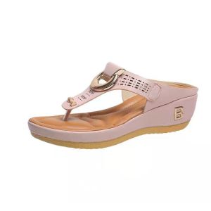 [Free Shipping] In Stock: New Women’S Sandals Wedge-Heeled Flip-Flops Women’S Beach Sandals Summer Footwear