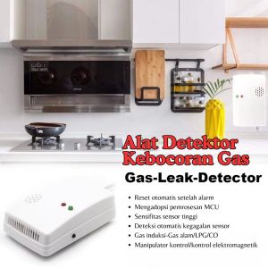 Gas Leak Detector Alat Detektor Kebocoran Gas Standalone Tangki LPG Alarm