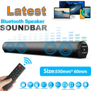 Powerful Portable TV Sound Bar Speakers Wired & Wireless Bluetooth Home Surround Soundbar for PC Outdoor Speaker+Remote