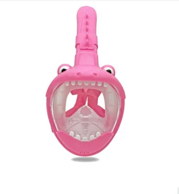 【SG LOCAL STOCK】Shark Shaped Full Face Dry Diving Mask 180 Degree View Diving Snorkel Mask for Kids Underwater Snorkeling Mask Set Birthday Gift for kids