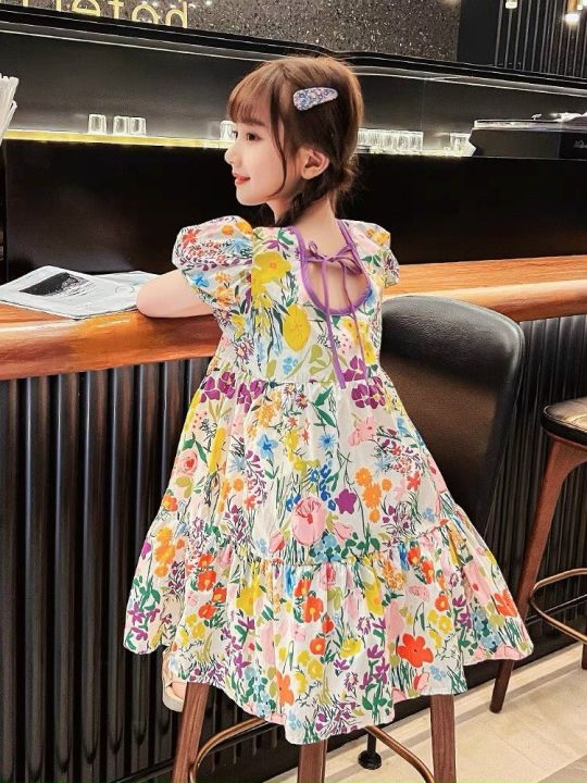 Trẻ em mẫu đen catwalk dạ hội bé gái nước ngoài trang phục piano cô gái