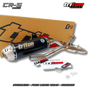 knalpot Crf 150 L klx 150 wr 155 d-tracker 150 Original TRITON type CR-5 Singel Series