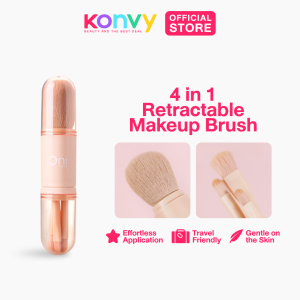 Oni 4 in 1 Retractable Makeup Brush (Eyeshadow Eyeliner Makeup Brush Makeup Multifuctional Brush)