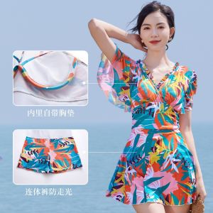 Đồ bơi nữ kiểu váy liền thân bikini 1 mảnh tôn dáng che khuyết điểm có sẵn mút ngực quần đùi