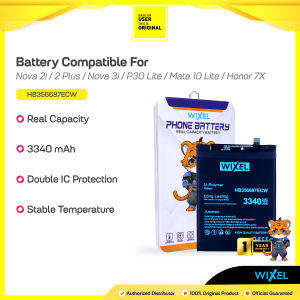 WIXEL ORIGINAL Baterai HB356687ECW Huawei Nova 2i 3i Nova 2 PLUS 2+ P30 Lite Mate 10 Lite Honor 7X Real Capacity Battery Double Power Batre Batrai Ori HP Handphone