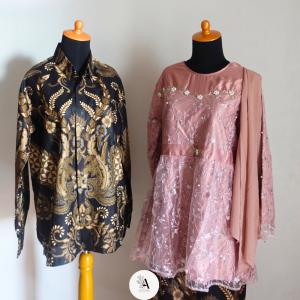 [Promo Cuci Gudang Bisa COD] Batik Couple Kebaya Zifary Kebaya Brokat Tile Mix Satin Rok Span Katun Prima Kebaya Wisuda Tunangan Lamaran Termurah