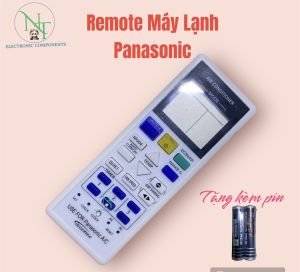 Remote Điều Khiển Máy Lạnh Panasonic Inverter Màu Trắng Tặng Kèm Pin - Phụ Kiện Máy Lạnh Chính Hãng