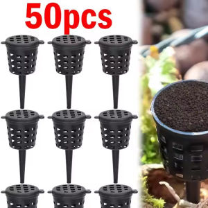 50PCS-Plants Fertilizer Basket Flowerpot Fertilizer Cup With Lid Plant Growth Supplies For Plant