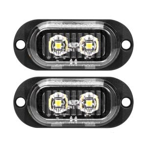 Bright 2LED Strips Edge Light For Commercial Vehicles 12 to 24V Shockproof Design Easy Installation Safety Beacon