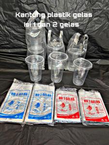 KANTONG GELAS/KANTONG 1 GELAS/KANTONG 2 GELAS 100GRAM TERMURAH BENING KOKOH TIDAK BERBAU.KUAT