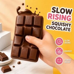 Chocolate Squishy Stress Toy Slow Rising Soft Squeeze Sensory Desk Ornament Gift Home Office