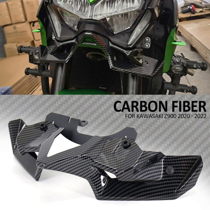 Carbon Fiber Motorcycle Z Naked Front Spoiler Winglet Aerodynamic