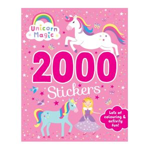 Unicorn Magic 2000 Stickers Activity Book with Colouring Word Games Puzzles Mazes Word Searches and Doodles