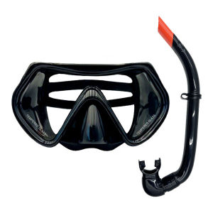 Adults Professional Snorkeling Diving Gear Goggle& Wet Breathing Tube Set