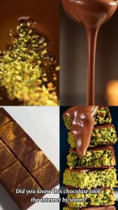 Flash Sale Pistachio Chocolate Bar Dubai Style Low Sugar Pure Cocoa Butter Crispy Kunafa Layers Healthy Snack Office Home Hot Sale