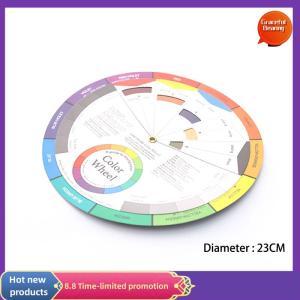 Graceful Professional Paper Card Design Color Mixing Wheel Ink Chart Guidance Round