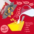 Kelloggs Original Corn Flakes Healthy Breakfast Cereal 1 box 275g (Halal). 