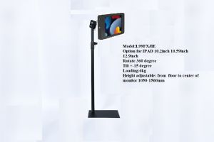 IPAD/tablet/laptop Stand Height Adjustable with key lock rotate tilt anti theft