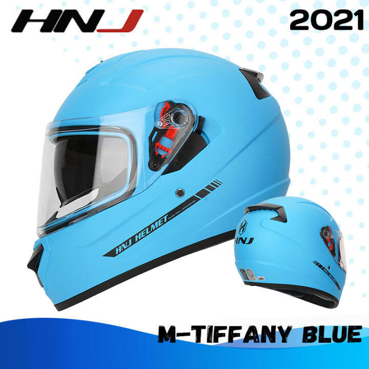 Hnj Plain Motorcycle Helmet Dual Visor Full Face Helmet For Men And Women Helmets Lazada Ph