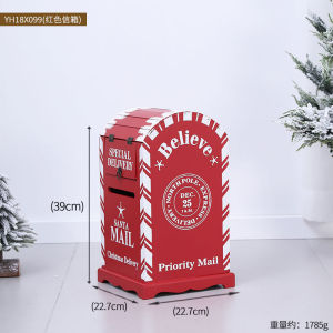 Let It Snow Christmas Floor Mailbox Letterbox Postbox Shovel Home Decorations Ornaments Backdrop Display Skirting For Christmas Tree