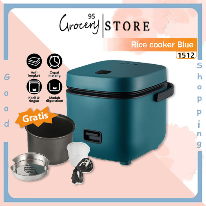 [Dikirim dr jakarta+COD][Popular] Rice cooker populer minimalis portable uk 0.8L cukup untuk 2-3 orang, bisa untuk steam maupun masak